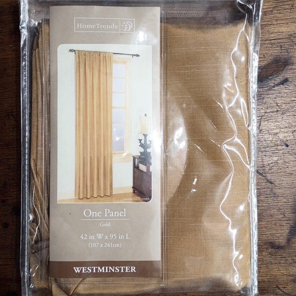 Westminster Gold Curtain Panel by